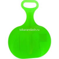 Санки-ледянки 33х41см с ручкой, пластик, ассорти ЛД01 от магазина "Карандаш"