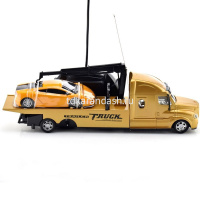 Трейлер р/у 35,5х7х12см, с аккумулятором, пластик (1 машина) 1645450/666-753A от магазина "Карандаш"