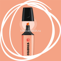 Маркер текстовыделитель "Boss" пастельно-персиковый, клиновид.наконечник, толщина линии 2-5мм 70/126 от магазина "Карандаш"