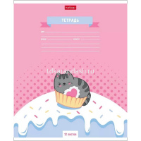 Тетрадь А5 12л косая линия "Вкусняшки" на скобе 5 дизайнов 12Т5В6/067658 от магазина "Карандаш"