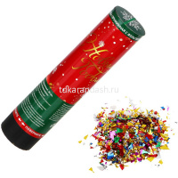 Хлопушка безопасная 20см, пружинная, с пожеланиями, фольга 399-141 от магазина "Карандаш"