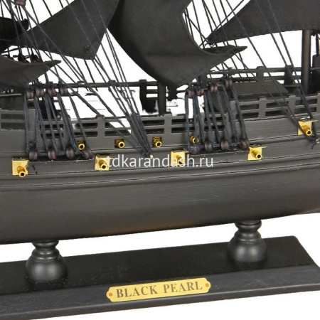 Корабль "Черная Жемчужина" 50х9х33см дерево, ткань, металл HQ-8522-50-F от магазина "Карандаш"