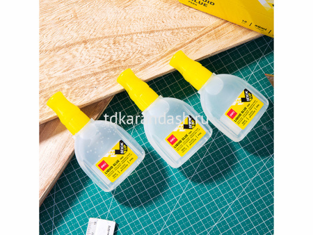 Клей 50мл канцелярский, аппликатор-кисточка, прозрачный Е7304 от магазина "Карандаш"
