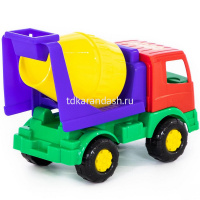 Бетоновоз "Мираж" в сетке, пластик 28,5x14,5x20,5см 9059 от магазина "Карандаш"