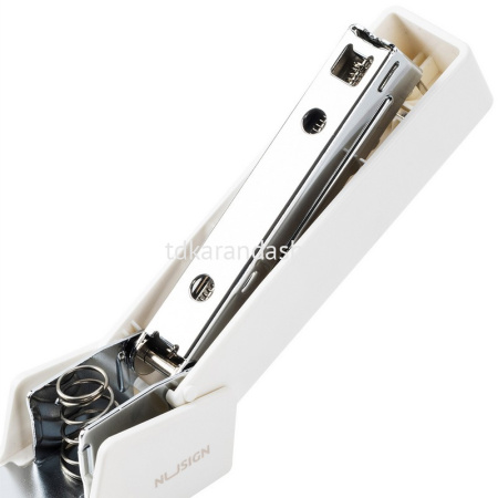 Степлер №24/6,26/6 20л "Nusign" глубина 45мм пластик белый NS084-WT от магазина "Карандаш"