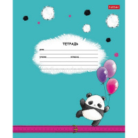 Тетрадь А5 12л клетка "Плюшевые панды" на скобе 5 дизайнов 12Т5В1/088820 от магазина "Карандаш"