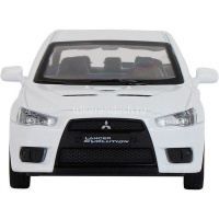 Машина "Mitsubishi Lancer Evolution" белая, инерционная, металл 17,5см (свет, звук, откр.двери) JB12 от магазина "Карандаш"