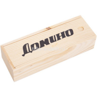 Домино в деревянной коробке 18х6х4см (размер кости 2х4,5см) 4807D от магазина "Карандаш"