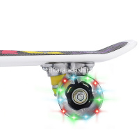 Скейтборд 56х14см, пластик, 4 колеса PU d=5,8см светятся, с ручкой U040856Y от магазина "Карандаш"