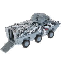 Машина "Броневик Тайфун" серая, инерционная, металл 15см (открывающиеся двери) SB-17-39-B(GY)-WB от магазина "Карандаш"