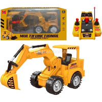 Экскаватор р/у 18х11х14см пластик (свет) LT335263 от магазина "Карандаш"