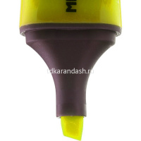 Маркер текстовыделитель "Milan" желтый, клиновидный наконечник, толщина линии 1-5мм 80036 от магазина "Карандаш"