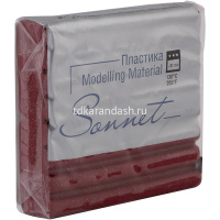 Пластика 56гр. брус, вишневый с блестками 5966337 от магазина "Карандаш"