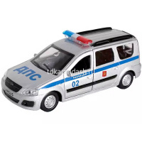 Машина "Lada Largus. Полиция" белая, инерционная, металл 12см (открывающиеся двери) SB-16-47-P-WB от магазина "Карандаш"