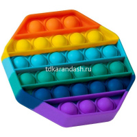 Игрушка-антистресс "Pop it" 12,5см разноцветный M-9978 от магазина "Карандаш"