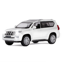 Машина "Land Cruiser Prado" белая, инерционная, металл 17,5см (свет, звук, откр.двери) JB1251319 от магазина "Карандаш"