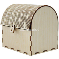 Заготовка для декорирования Сундук №3 15*12*14,5см фанера 3мм 880011 от магазина "Карандаш"