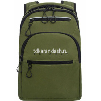 Рюкзак 31х43х20см, 790гр, 3 отделения, 4 кармана, черный/хаки RU-531-1/2 от магазина "Карандаш"