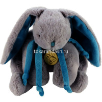 Кролик 45см серый/бирюзовый AT365158 от магазина "Карандаш"