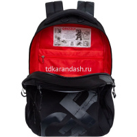 Рюкзак 32х42х22см, 1100гр, 2 отделения, 4 кармана, черный RU-423-14/4 от магазина "Карандаш"