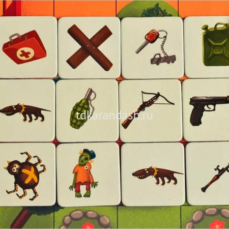 Игра настольная "Зомби в доме" 27х27см (60 карточек, 35 фишек, вертушка) MAG03628 от магазина "Карандаш"
