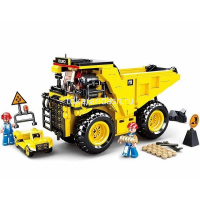 Конструктор "Белаз" 416 деталей 47x29x7см пластик (3 фигурки) 38-0806 от магазина "Карандаш"