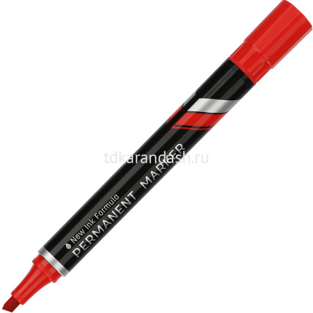 Маркер перманентный "Think" красный, скошенный наконечник, толщина линии 1,5-5мм EU10140