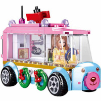 Конструктор "Фургон с подарками" 143 детали 19х24х4,5см пластик M38-B0889D от магазина "Карандаш"