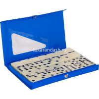 Домино в пенале 19х15см 4 цвета (размер кости 2х4см) 4006P от магазина "Карандаш"