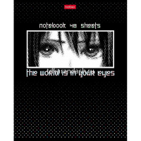 Тетрадь А5 48л клетка "Твой взгляд" на скобе выборочный лак 5 дизайнов 48Т5вмВ1/078253 от магазина "Карандаш"