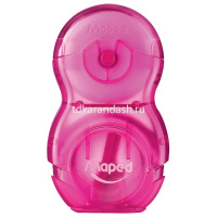 Точилка 1 отв. "Loopy 2в1" с контейнером и ластиком, пластик, 4 цвета 049111 от магазина "Карандаш"