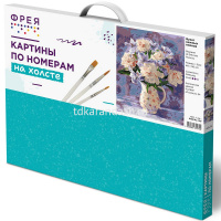 Живопись по номерам (акрил) 40х50см "Букет нежных пионов" сложность 2, холст на подрамнике PNB/PL-13 от магазина "Карандаш"