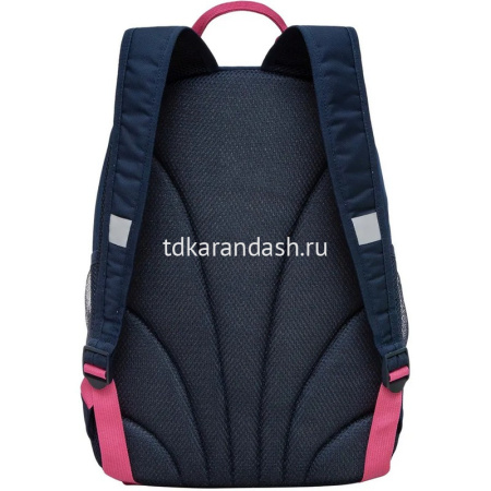 Рюкзак 38х28х18см, 500гр, 2 отделения, 2 кармана, синий, с брелком "Котята" RG-463-6/1 от магазина "Карандаш"