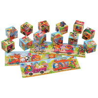 Умные кубики 12шт. "Путешествие с ветерком" 978-5-8112-8024-7 от магазина "Карандаш"