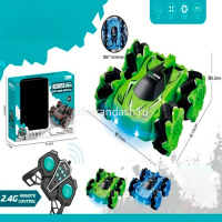 Машина р/у "Перевертыш" 16х15х6см пластик (свет, поворот 360 градусов) LT386623 от магазина "Карандаш"