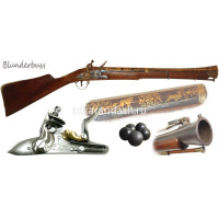 Мушкетон пиратский XVIII века Англия 74см металл, дерево DE-1094-L от магазина "Карандаш"