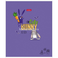 Тетрадь А5 48л клетка "Милый зайка" на скобе матовая ламинация 5 дизайнов 48Т5лВ1/079234 от магазина "Карандаш"