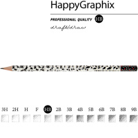 Карандаш чернографитный "Happy Graphix. Кошечки-сердечки" НВ 21-0030/03 от магазина "Карандаш"