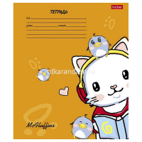 Тетрадь А5 24л клетка "Мак Флаффинс" на скобе 5 дизайнов 24Т5В1/091482 от магазина "Карандаш"