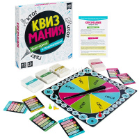 Игра настольная "Квизмания" 29х29см (игровое поле со стрелкой, 200 карточек, 5 фишек) 2304C от магазина "Карандаш"