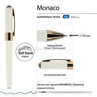 Ручка шариковая "Monaco" 0,5мм синяя, белый корпус, в синей коробке 20-0125/026 от магазина "Карандаш"