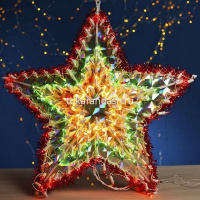 Эл/панно Звезда 50см 120 цветных диодов, белый провод, 8 режимов Y2235-15 от магазина "Карандаш"