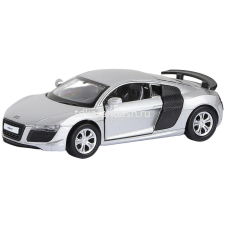 Машина "Audi R8 GT" серебро, инерционная, металл 17,5см (свет, звук, откр.двери) JB1200138 от магазина "Карандаш"