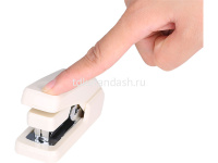 Степлер №10 15л глубина 30мм, со скобами, энергосберегающий, бежевый E0273 от магазина "Карандаш"