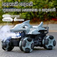 Машина р/у "Акула" 20х16х15см пластик (свет, звук, пар) LT355766 от магазина "Карандаш"