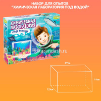 Набор опытов "Химическая лаборатория под водой" 38х32х7см WS/17XL от магазина "Карандаш"