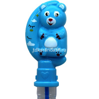 Мыльные пузыри "Мишка и месяц" 35см, 4 отверстия, 5 цветов Y11177-24 от магазина "Карандаш"