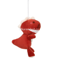 Брелок меховой "Дракончик" 12см 3 цвета на веревке 394-449 от магазина "Карандаш"