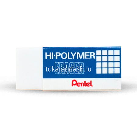Ластик "Hi-Polymer" прямоугольный, 43x17,5x11,5мм, белый, высокополимерный ZEН-05