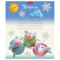 Тетрадь А5 24л клетка "Мягкие и пушистые" на скобе 5 дизайнов 24Т5В1/075168 от магазина "Карандаш"